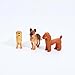 ONEST 20 Pieces Mini Dog Figurines Playset Hand Painted Tiny Dogs Realistic Detailed Plastic Puppy Figures Toys Small Dog Figurines for Kids Adults