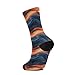 KLL Black Blue Red Fashion mens crew sock running casual wicking black tube socks (2-Pair)