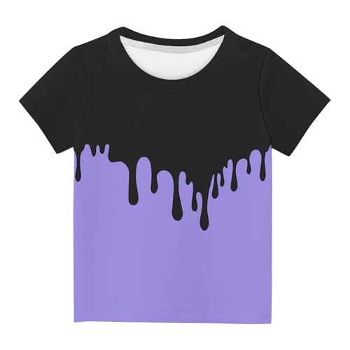 Girls Short Sleeve T Shirts Kids Summer Fashion Tops Causal Crewneck Baisc Tees Cute Graphic Tshirts 3-14 Years3