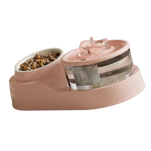 Fuente de agua automática con comedero para gatos y perros miniatura 5