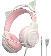Amazon.co.jp: ヘッドホン 猫耳ヘッドホン ゲーミングヘッドセット