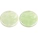 Bememo 2 Pieces Jade Stone for Lash Glue Eyelash Extension Round Jade Stone Lash Glue Holders Adhesive Pallet Fake Eye Lash Holder Base 2 Inch (Green)