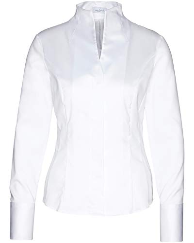 van Laack Kelchkragenbluse Alice Weiß 46