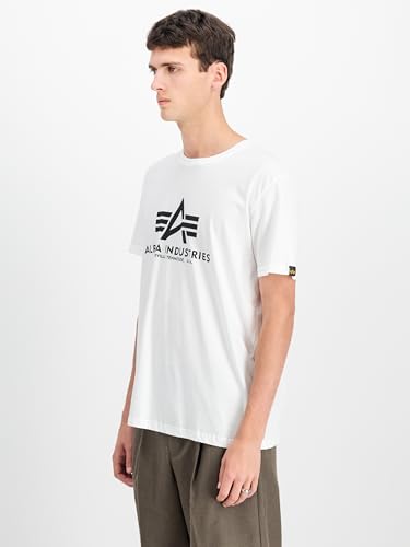 Alpha Industries Basic T 2 Pack T-Shirt für Herren Black/White – Ansicht 5