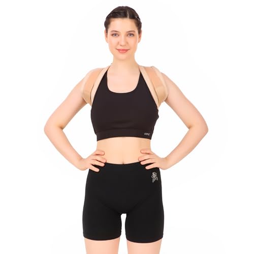 Image of Clavicle Support Fully Adjustable Upper Back Support Durable Posture Brace for Shoulder (S)