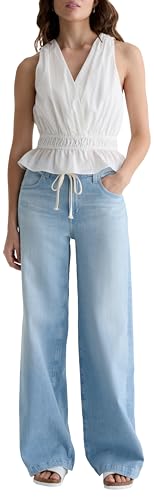 AG Adriano Goldschmied Women's Stella High Rise Wide Leg Palazzo Jean2
