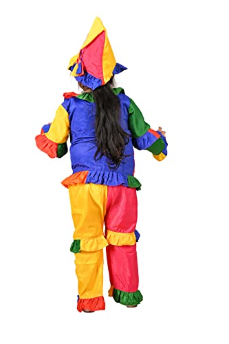 Image of BookMyCostume Clown Joker Fancy Dress Collection - Colorful Circus Performer & Funny Character Outfits for Boys and Girls - Ideal for School Annual Day, Role-Play, Birthday Events & Halloween Costume