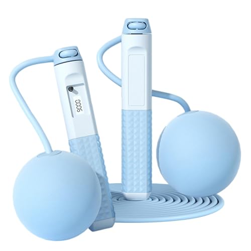 Corde de saut portable avec compteur pour exercice au bureau
