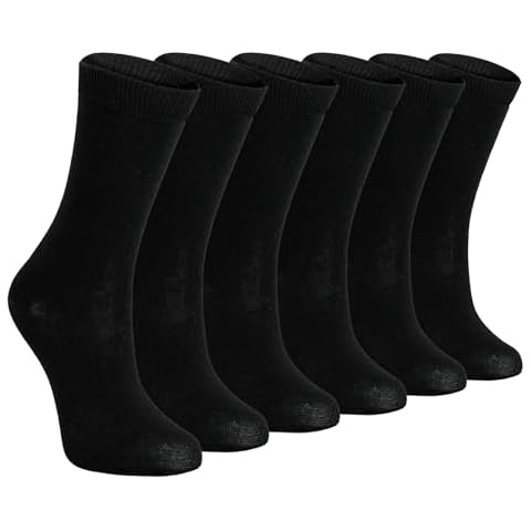 6-Pack Cotton Rich School Socks for Kids Cover