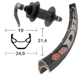 Bike-Parts Unisex – Adult V-Wheel 28 Inch Balance Bike, Silver, 1 Size