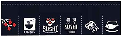 ASDDD Japanese Doorway Curtains Japanese Sushi Bar Noren Doorway Curtain Door Curtain Short Curtains for Small Window