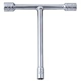 Mini 3 Way T-Handle Socket Wrench 8mm/10mm/12mm T-type Hand Repair Spanner Tool for Repairing Bicycle, Car,Motorcycle