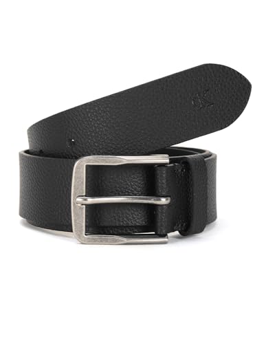 Cintura Classic Flat Belt 105 cm uomo jeans nero pelle