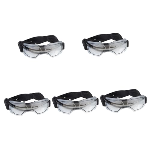 BESPORTBLE 5pcs Small Dog Goggles Uv Blocking Windproof Eye Protection Pet Sunglasses Adjustable Strap Dog Glasses for Sun Protection