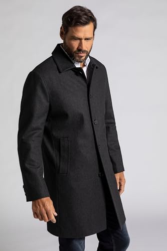 Jp 1880 Cappotto Idrorepellente In Misto Lana Con Colletto Da Camicia, Disponibile Fino Alla Tg. 8XL Antracite Xxl 795116110-XXL - 5