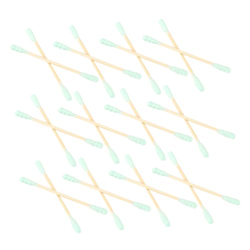 IWOWHERO 1000pcs Double Head Spiral Cotton Buds for Ear Cleaning Makeup Disposal Cleaning Swabs Precision Tip Applicator Stick Random