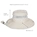 Kids Wide-Brim Sun-Hat UPF 50+ UV Protection Bucket Hat Safari-Boonie for 5-9 Years Boys Girls Beige