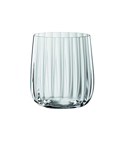 Spiegelau & Nachtmann 4450175 Tumblers Set of 4 Crystal Glass 340 ml Spiegelau Lifestyle, Transparent, 4 Count (Pack of 1)