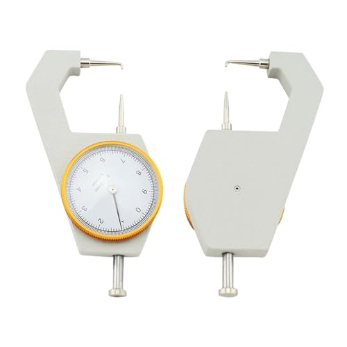 Calibrador de espesores para medir de 0 a 10 mm, herramienta manual para cuero, papel, película y láminas metálicas, resolución de 0.05 mm miniatura 2