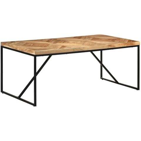 Table à Dîner vidaXL en Bois Massif Cover