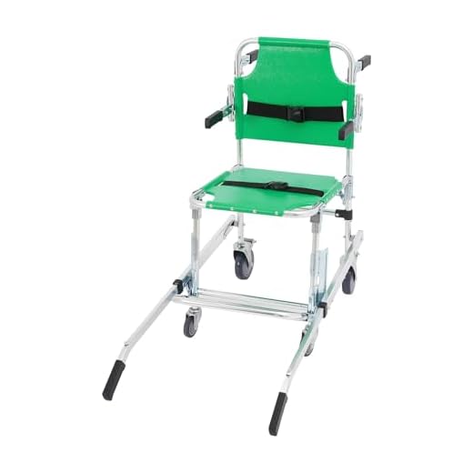 Silla de escalera plegable, 159 kg, capacidad de carga de escaleras, elevador de escaleras móvil, sin instalación, silla de ruedas para uso en incendios