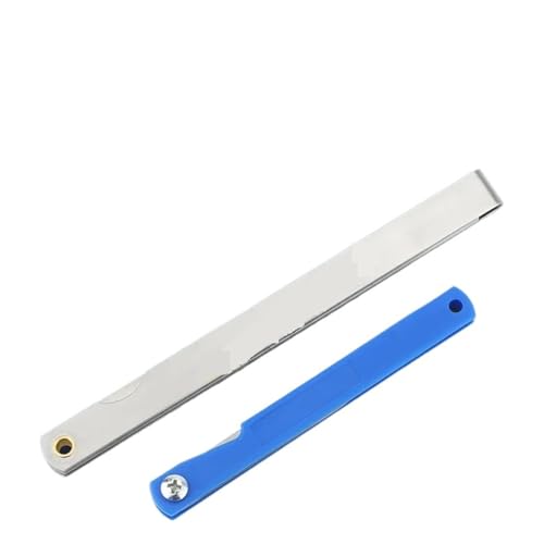 Juego de calibradores de espesores métricos Flozari, rango 0,02–1,0 mm, para medir holguras en válvulas, motores diésel y equipos agrícolas miniatura 3