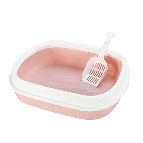 EcoSoft Cat Liiter Box Tray with Free Scooper Super Build Quality Semi Closed Design for Kittens & Adult Cats & Rabbits Toilet Litter Basin (Color May Vary) (B09KCFGLFP) Amazon Price History, Amazon Price Tracker