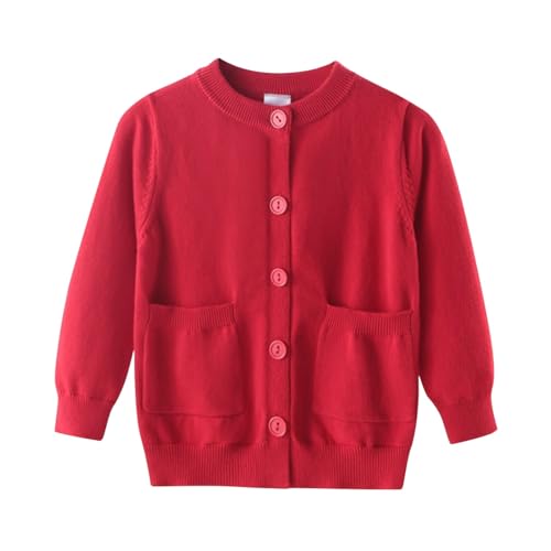 Cardigan Sweaters for Girls 2025 Fall Fashion Casual Long Sleeve Crew Neck Button Down Trendy Knitted Uniform Shirts
