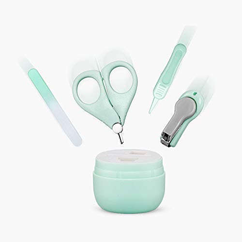 Mostop Baby Nail Clippers Kit Manicure Set 4 in 1 Care Tools Pedicure Kit Baby Nail Clippers, Scissors, Nail File… – Bild 2