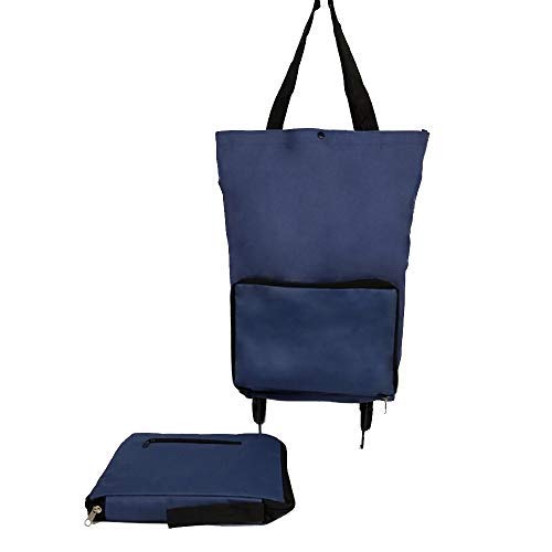 Leichter Einkaufswagen, faltbar, Einkaufstrolley, faltbar, Einkaufstasche mit Rollen