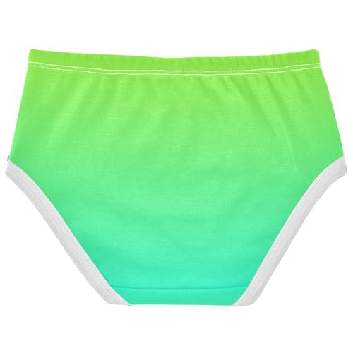 Joisal Lemon Green Turquoise Blue Gradient Cute Panties Girl Toddlers Underwear Floral Cotton Cartoon Underpants Briefs 2t2