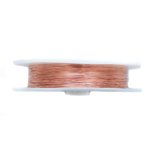Image of 99.9% Pure Copper Wire, 21 Gauge, Half Round, Dead Soft, 70FT by Craft Wire | 99.9% Pure Copper Wire for Jewelry Making, Wire Wrapping, Pure Copper, CDA #110, 0.36mm Wire, Craft, High Quality Made in USA