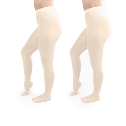 Image of Silky Toes Women's 60D Soft Opaque Tights 1-2 Pairs -Black White And Colored Stockings for Women