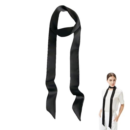 Damen Satin Gürtel aus Seidentuch Stoff,Vielseitiger Seidenschal Taillengürtel,Elegante Satin Krawatte Damen,Mode Stoffgürtel Accessoire,Langes Halstuch oder Schal für Kleider,Hüte und Haaraccessoires
