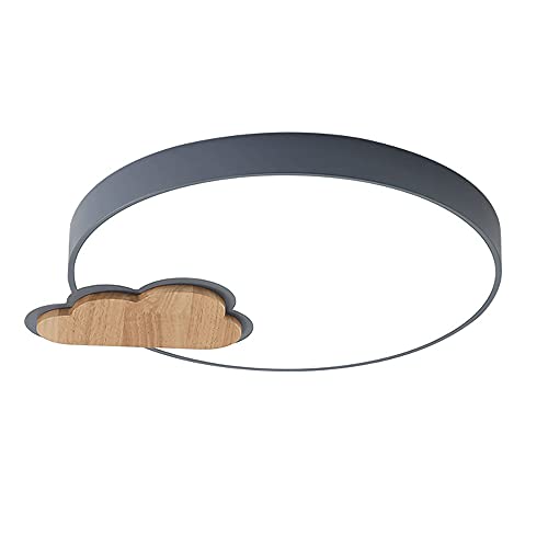 Plafonnier LED moderne à encastrer avec panneau plat simple en bois