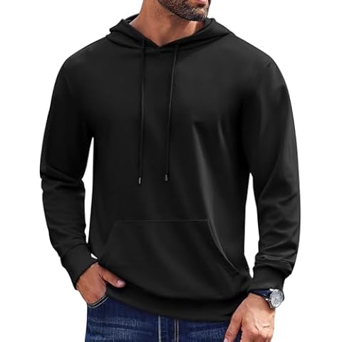 COOFANDY Men's Long Sleeve Hoodie Cover