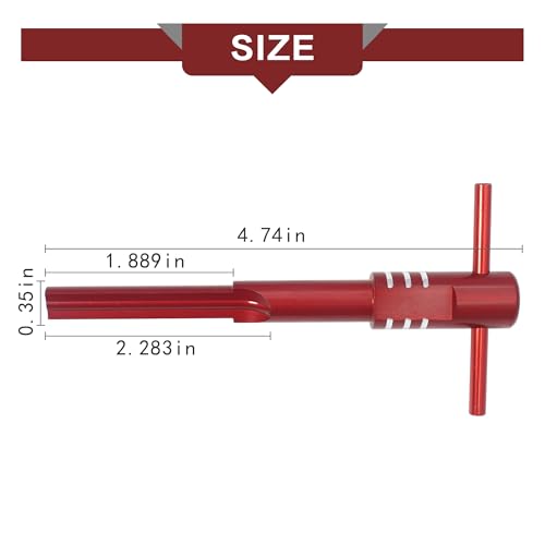 Image of Motorcycle 944 Ignition Switch Housing Alignment Tool Chopper Cylinder Kit for Harley FLH /T 2014-2020 (Red)