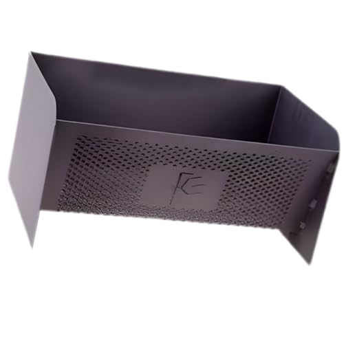 Panier à pellets, panier brûleur à granulés de bois, braséro intérieur et extérieur coloris Noir - Longueur 40 x Profondeur 23 x Hauteur 20 cm