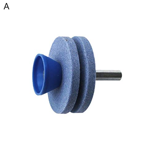 NOLOGO Gxbld-yy Blade Sharpener Lawn Mower Grinding Rotary Drill Cut Lawnmower Blade Sharpener (color : Color A)