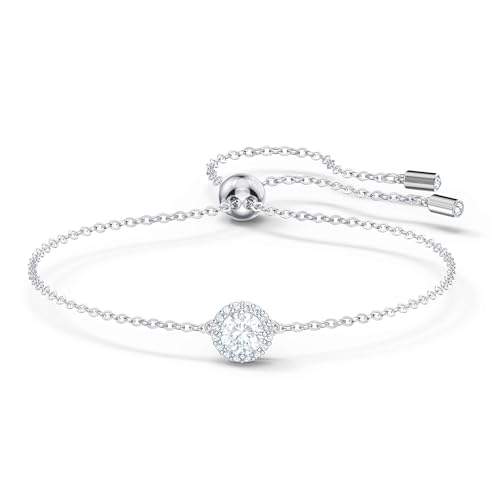 Swarovski Bracelet Una Angelic, Diverses tailles rondes, Blanc, Métal rhodié