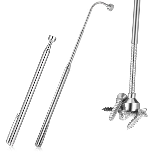 2 PCS 5 Lbs Flexible Magnetic Pickup Tool Set, 26 Inch...