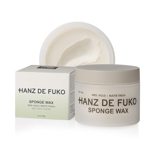 Hanz de Fuko Sponge Wax pâte de coiffage premium bio 56g
