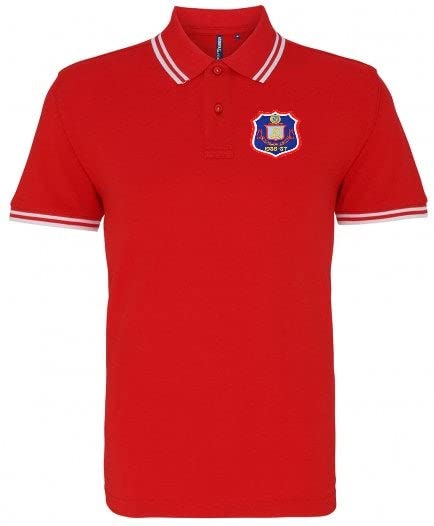 Sunderland 1937 Retro Football Iconic Polo Embroidered Logo