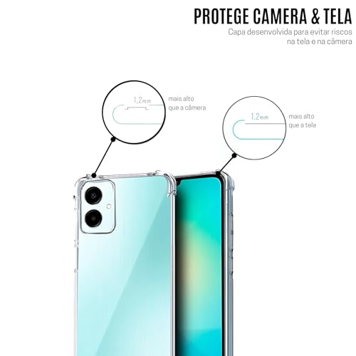 Capa para Samsung [Galaxy A06] Capinha Premium Ultra Slim [Protege Camera] Transparente Anti Impacto