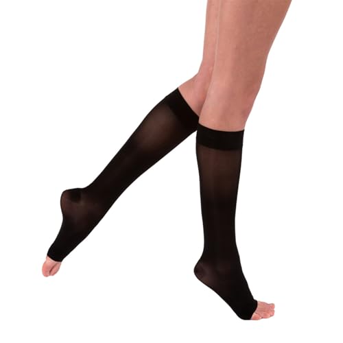 Image of JOBST UltraSheer Knee-High Compression Stockings for Women - Open Toe - Medical Compression 20-30