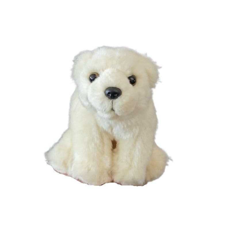 Ours polaire en peluche douce : mini ourson de collection blanc pour adulte et enfant