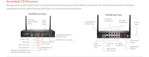 Image of SonicWall TZ470 TradeUp (03-SSC-3012) | 3YR Essential Protection Security Suite and 1 YR Cloud Secure Edge - Secure Internet Access (Basic-10 Users) and Secure Private Access (Advanced-3 Users)