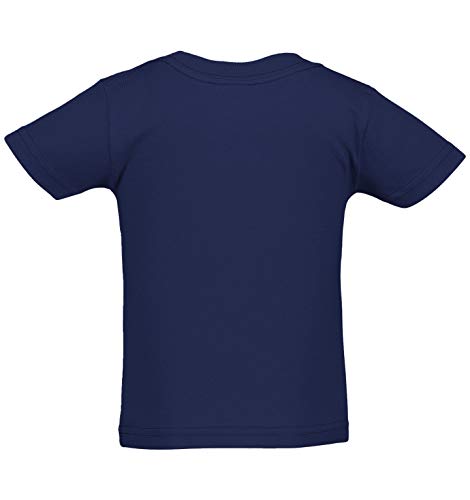 Red Line American Flag - Hockey Stick Infant/Toddler Cotton Jersey T-Shirt (Navy, 2T) - Thumbnail 2