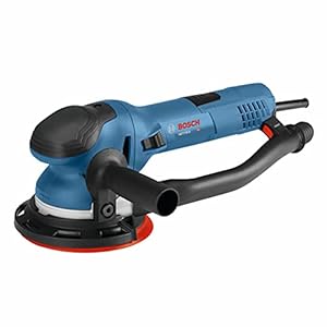 BOSCH GET75-6N Electric Orbital Sander, Polisher – 7.5 Amp, Corded, 6 Inch Disc Size – Dual-Mode: Random Orbit & Turbo