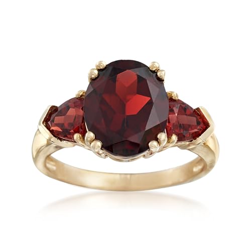Ross-Simons 5.20 ct. t.w. Garnet Ring in 14kt Yellow Gold. Size 7